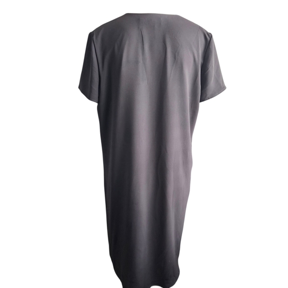 THEORY Antazie DT Drapey Crepe Short Shift Dress Size 10 - Picture 5 of 10